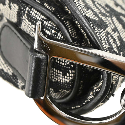 Christian Dior 2002 Black Trotter Saddle Handbag