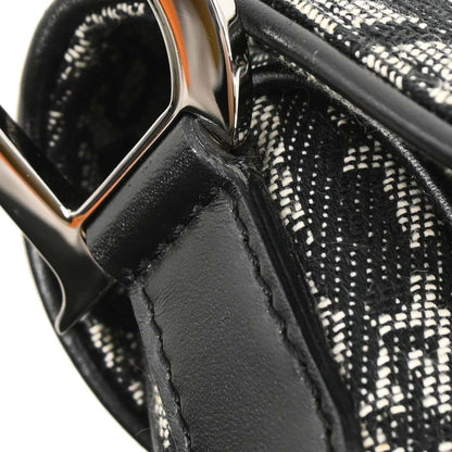 Christian Dior 2002 Black Trotter Saddle Handbag