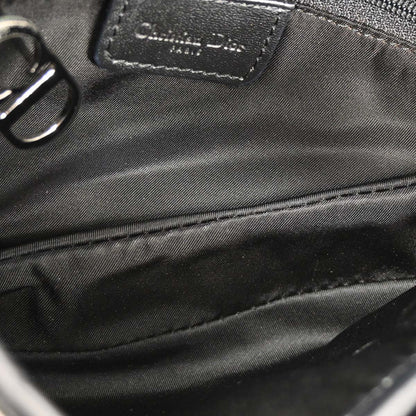 Christian Dior 2002 Black Trotter Saddle Handbag