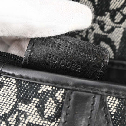 Christian Dior 2002 Black Trotter Saddle Handbag
