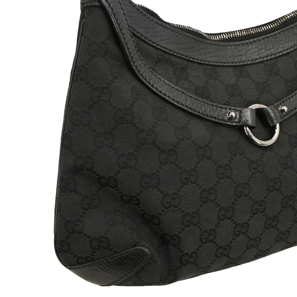 Gucci Black GG Hobo Handbag