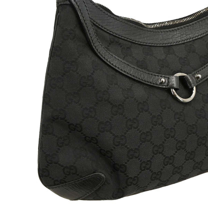 Gucci Black GG Hobo Handbag
