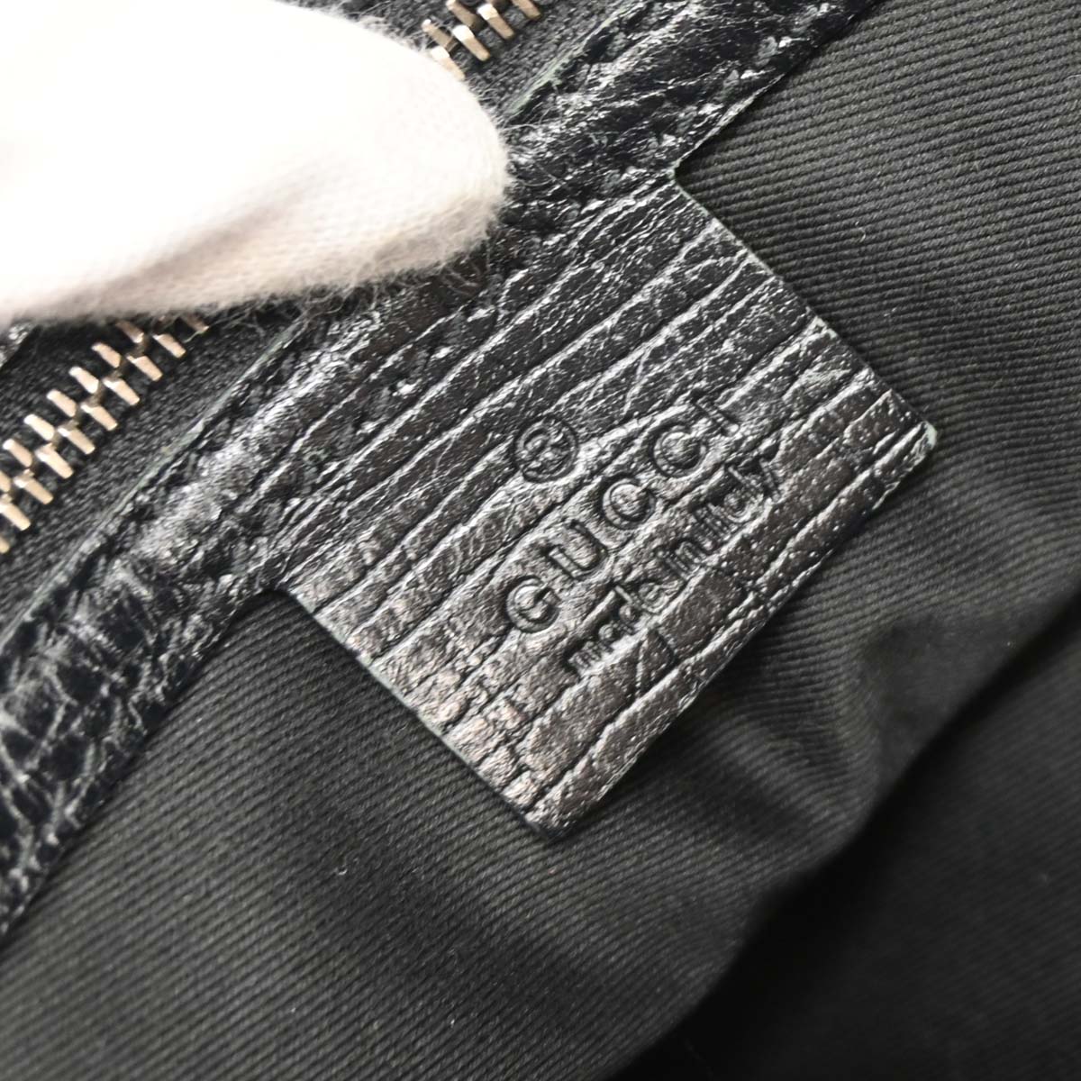 Gucci Black GG Hobo Handbag