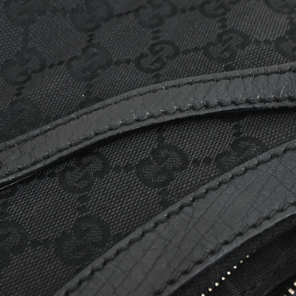 Gucci Black GG Hobo Handbag