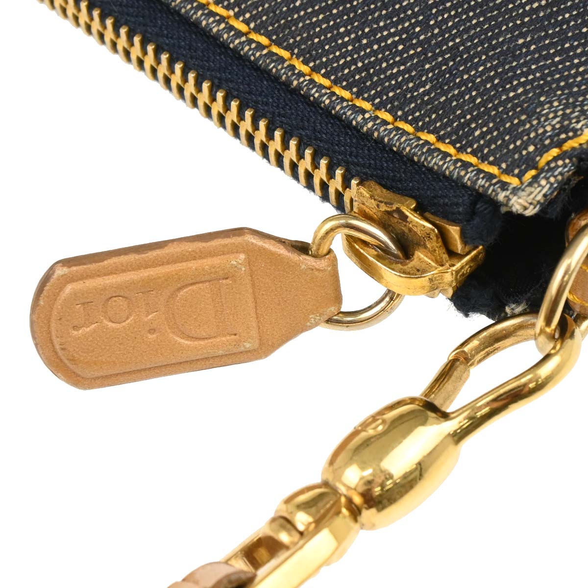 Christian Dior 2002 Navy Denim Saddle Handbag