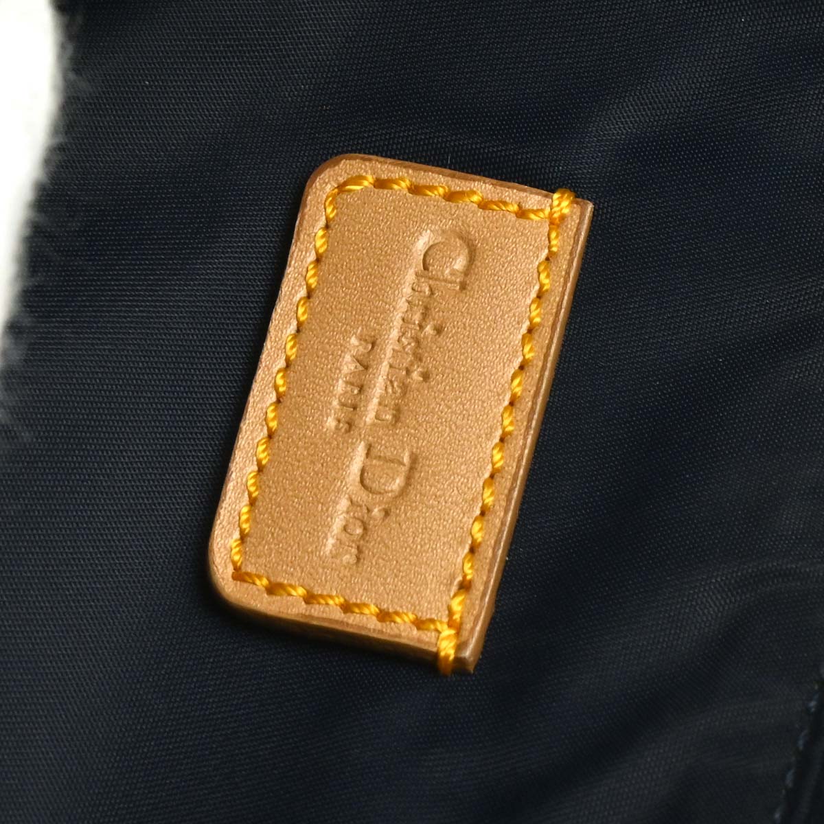 Christian Dior 2002 Navy Denim Saddle Handbag