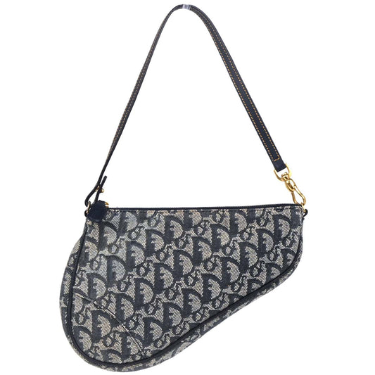 Christian Dior 2001 Navy Trotter Saddle Handbag