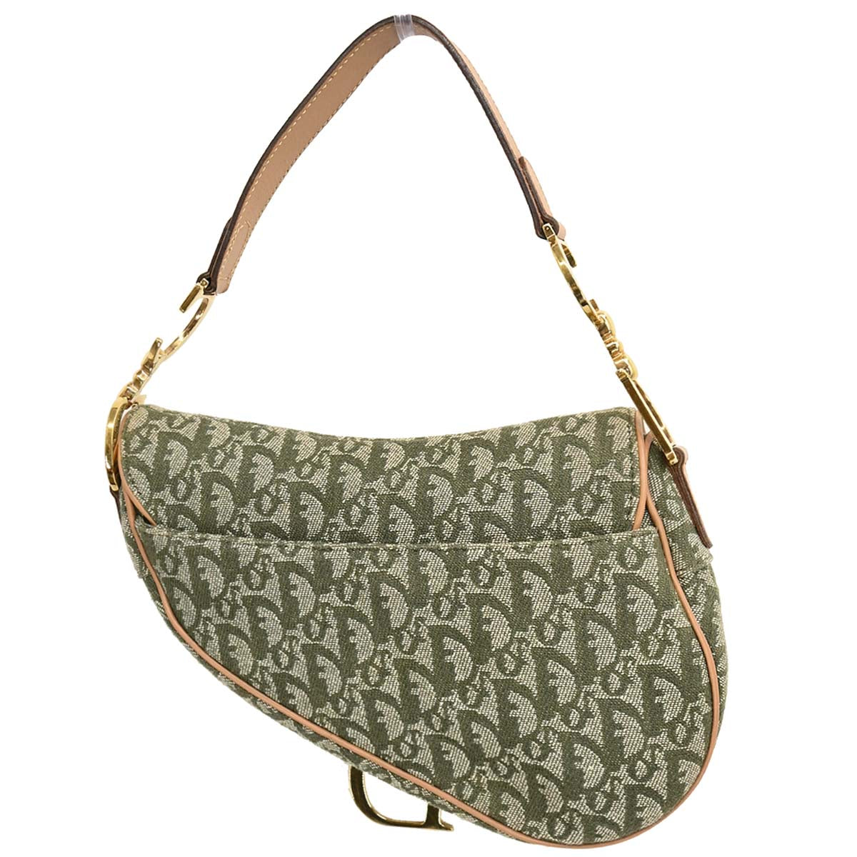 Christian Dior 2001 Green Trotter Saddle Handbag