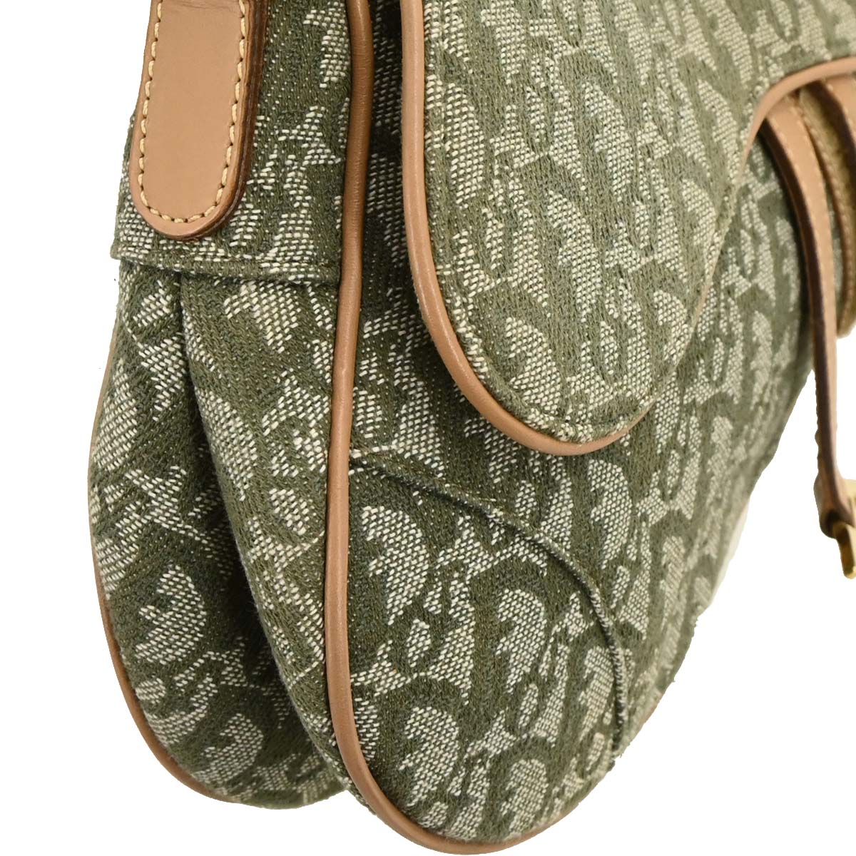 Christian Dior 2001 Green Trotter Saddle Handbag