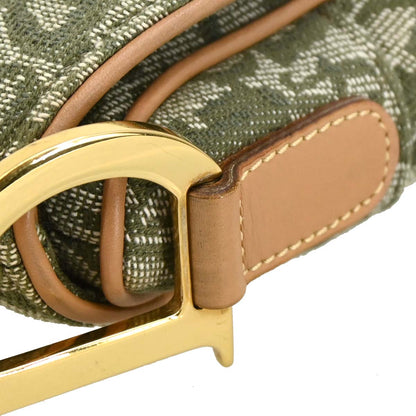 Christian Dior 2001 Green Trotter Saddle Handbag