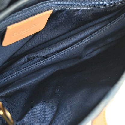 Christian Dior 2001 Navy Denim Saddle Handbag