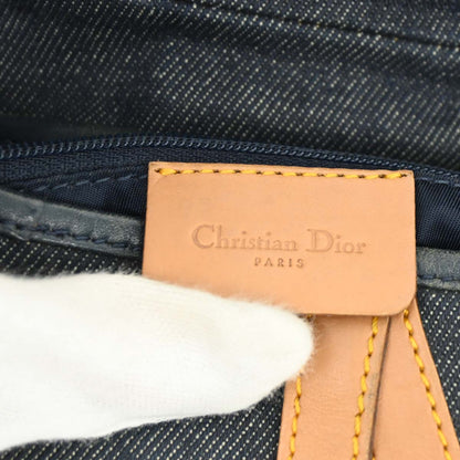 Christian Dior 2001 Navy Denim Saddle Handbag