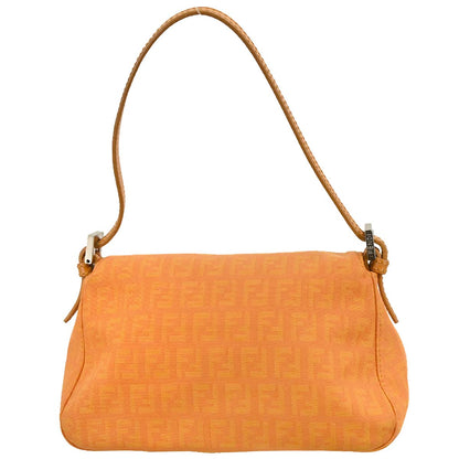Fendi Orange Canvas Zucchino Handbag