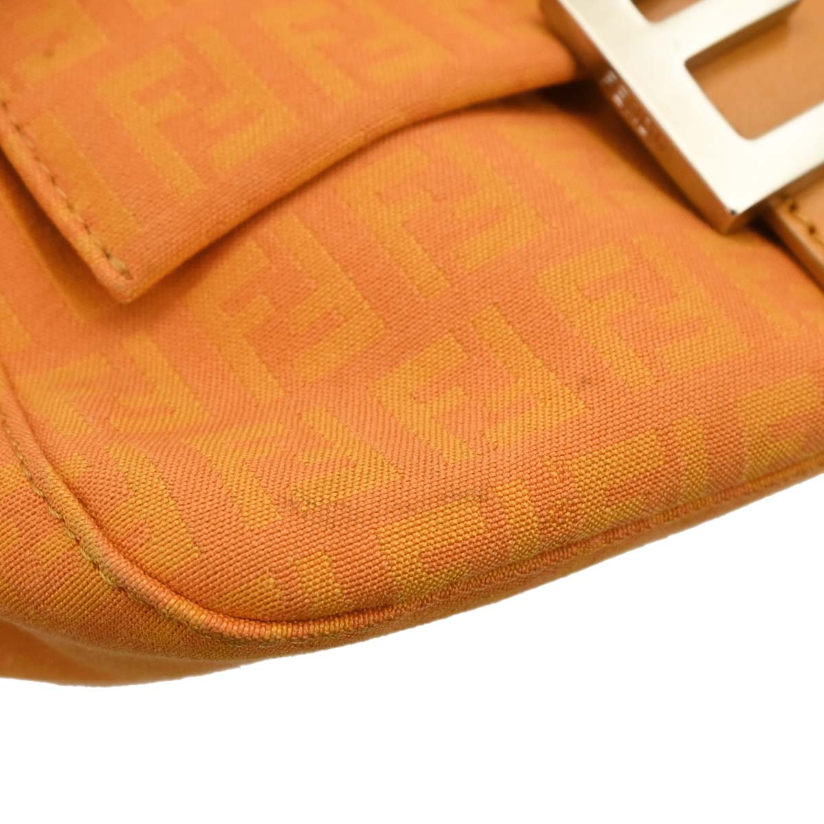 Fendi Orange Canvas Zucchino Handbag