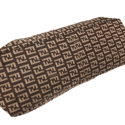 Fendi Brown Canvas Zucchino Tote Handbag
