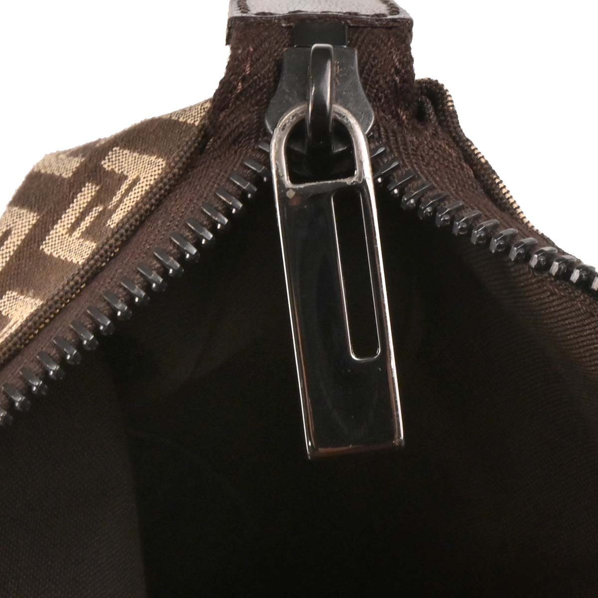 Fendi Brown Canvas Zucchino Tote Handbag