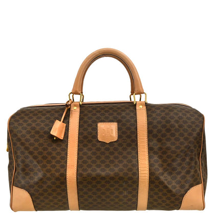 Celine Brown Macadam Duffle Handbag