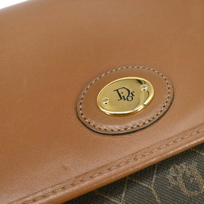 Christian Dior Brown Leather Honeycomb Shoulder Bag