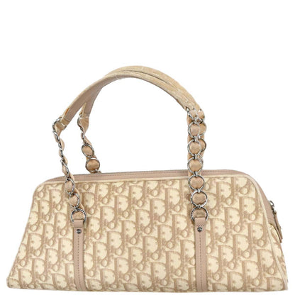 Christian Dior 2005 Beige PVC Romanttic Trotter Handbag