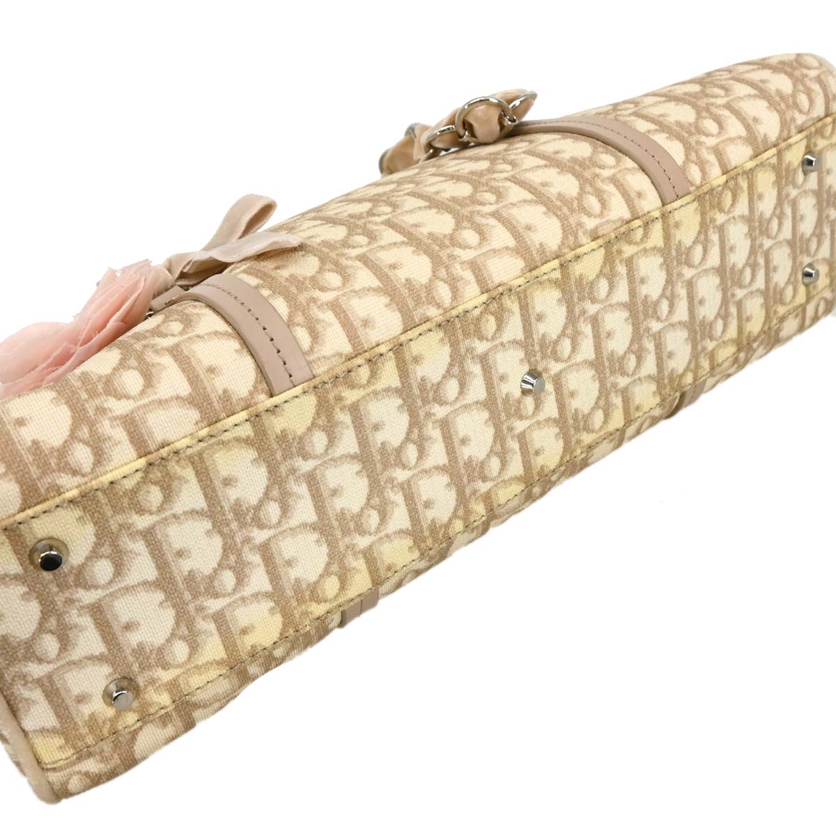 Christian Dior 2005 Beige PVC Romanttic Trotter Handbag