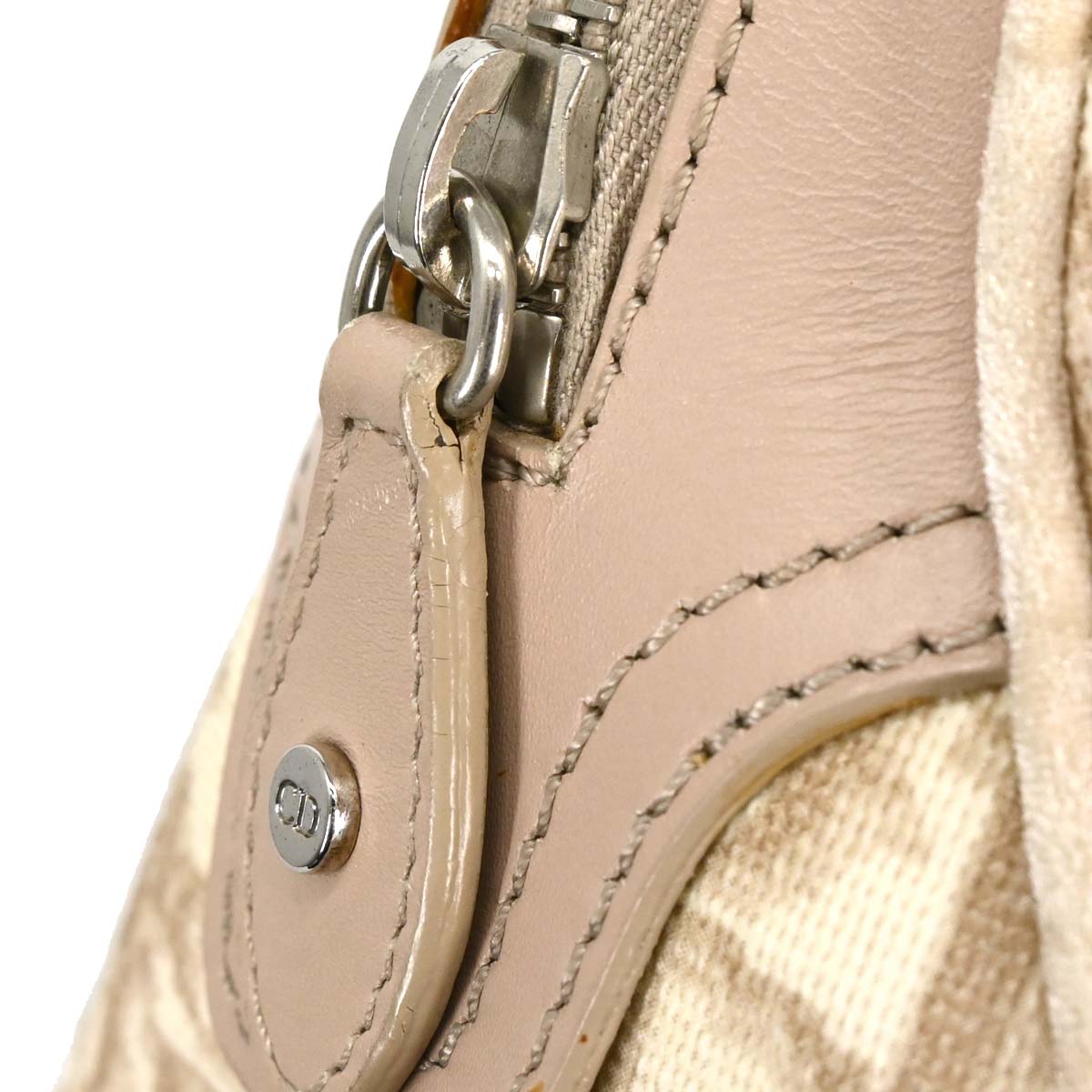 Christian Dior 2005 Beige PVC Romanttic Trotter Handbag
