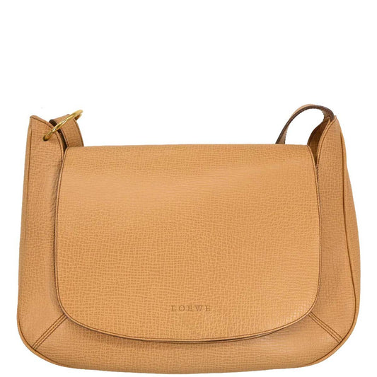 Loewe Beige Leather Shoulder Bag