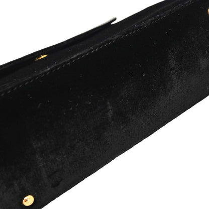 Loewe Black Velvet Patent Velazquez 2way Shoulder Handbag