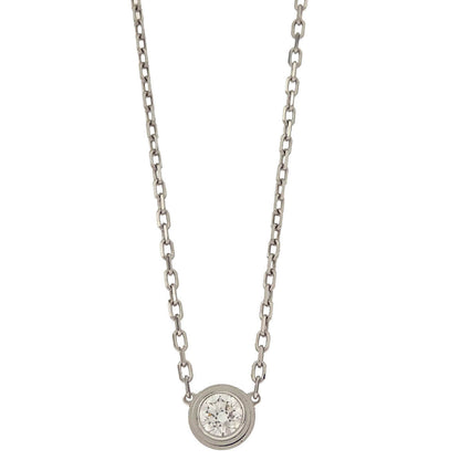 Cartier d'Amour LM Pendant Necklace Au750 Diamond 574AXA Silver