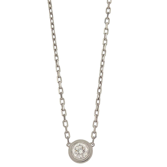 Cartier d'Amour LM Pendant Necklace Au750 Diamond 574AXA Silver