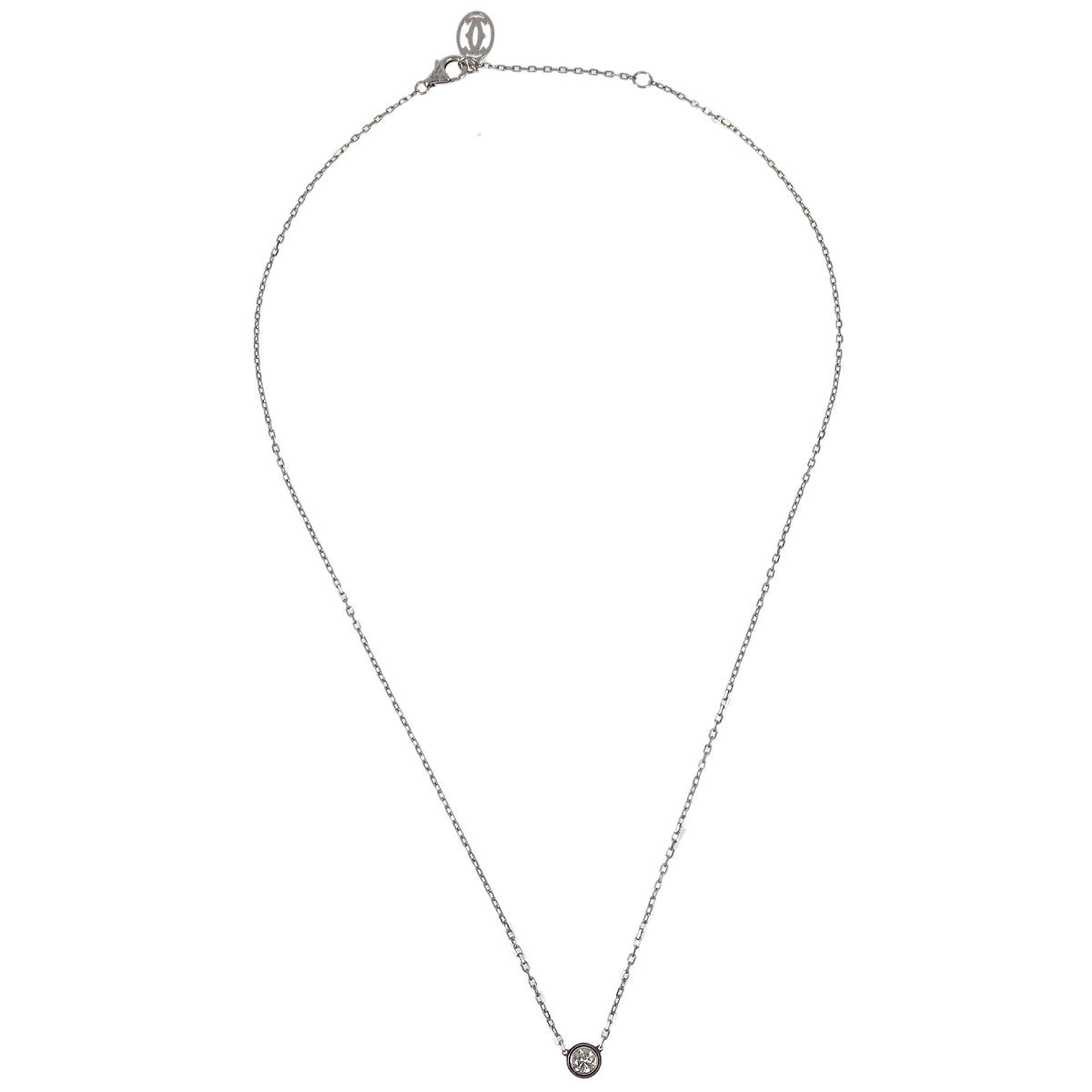 Cartier d'Amour LM Pendant Necklace Au750 Diamond 574AXA Silver