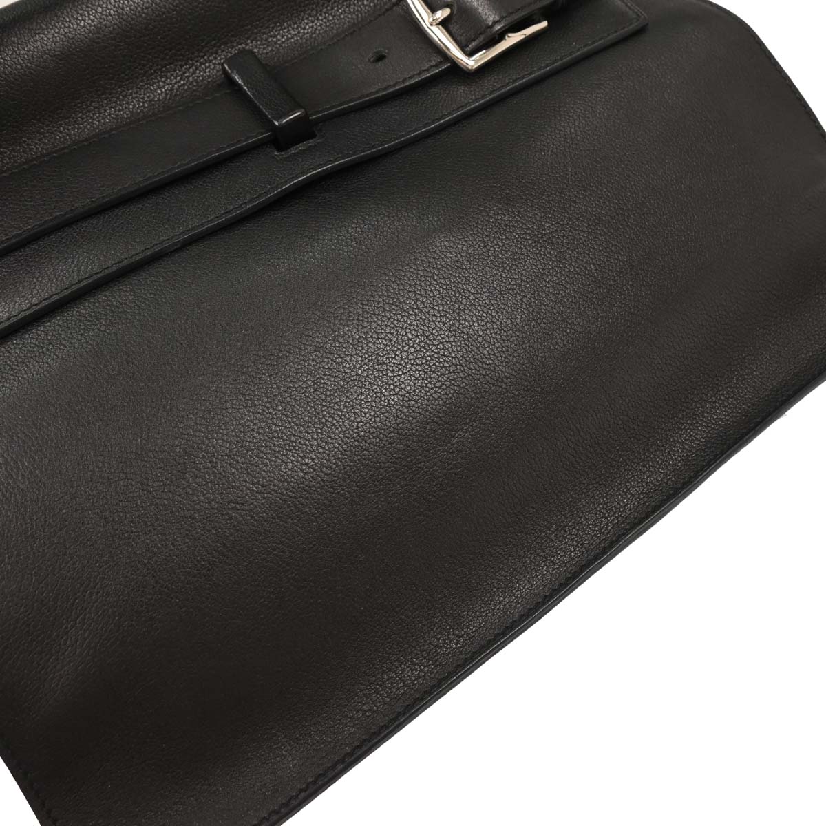 Hermes 2012 Black Evergrain Etribelt Handbag