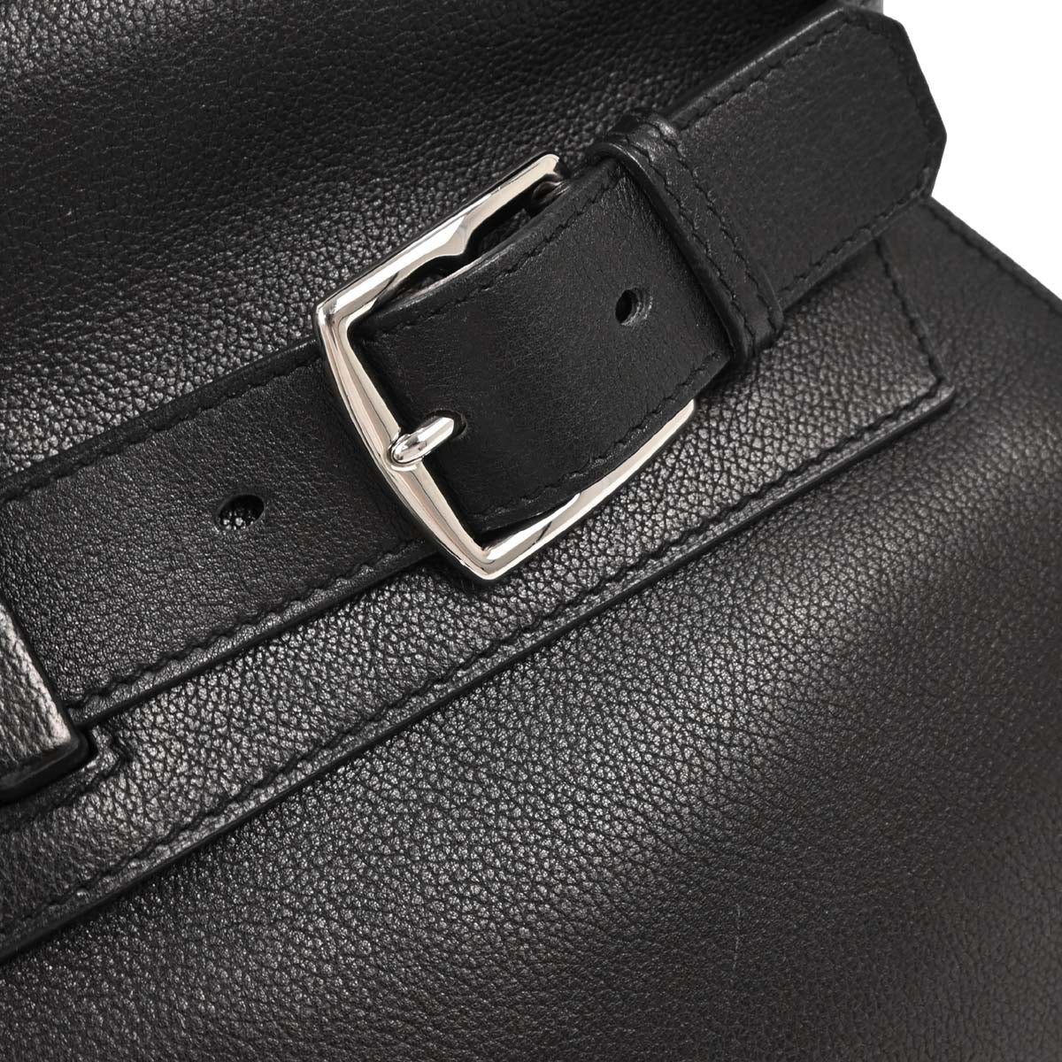 Hermes 2012 Black Evergrain Etribelt Handbag