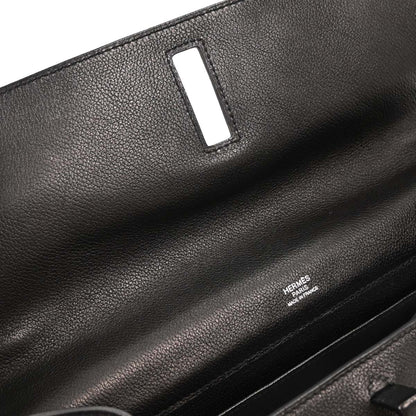 Hermes 2012 Black Evergrain Etribelt Handbag