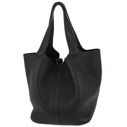 Hermes Black Taurillon Clemence Picotin Lock 22 MM Handbag