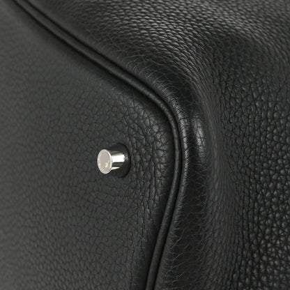 Hermes Black Taurillon Clemence Picotin Lock 22 MM Handbag