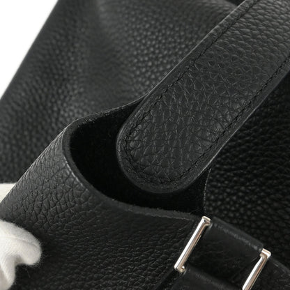 Hermes Black Taurillon Clemence Picotin Lock 22 MM Handbag