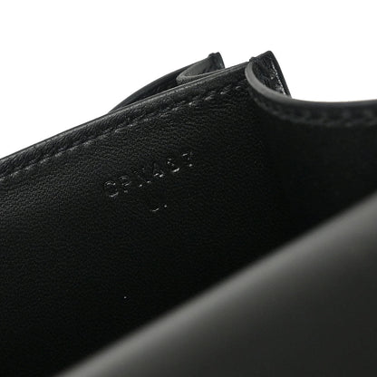 Hermes 2018 Black Box Calf Mini Constance 18 Shoulder Bag