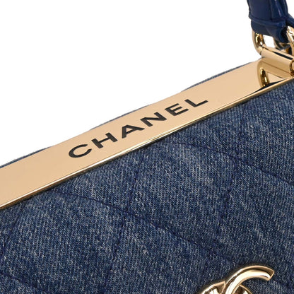 Chanel 2017-2018 Blue Denim Trendy CC 2way Shoulder Handbag