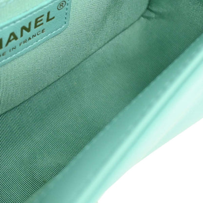 Boy Chanel 2019 Emerald Green Lambskin Small Chain Shoulder