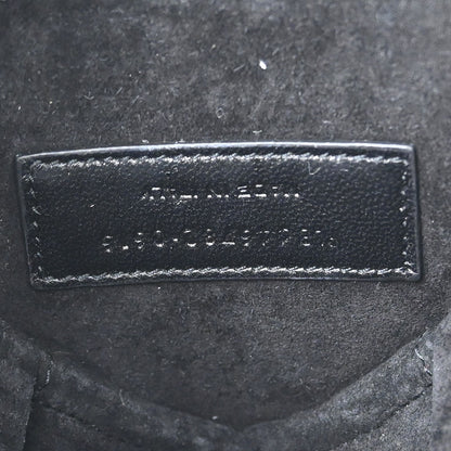 Saint Laurent Black Leather Love Heart Shoulder Bag