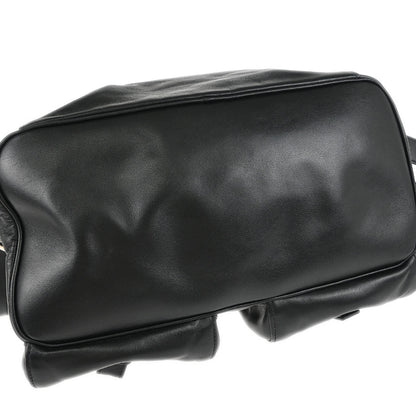 Prada Black Leather Backpack