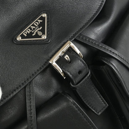 Prada Black Leather Backpack