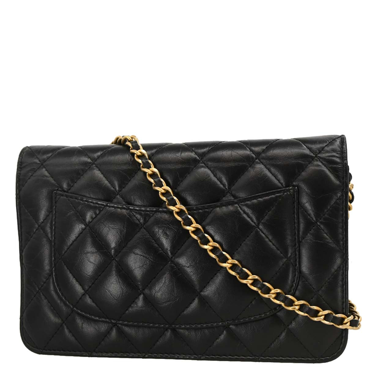 Chanel 2017-2018 Calfskin Mademoiselle Lock Icon WOC Wallet on Chain Shoulder Bag