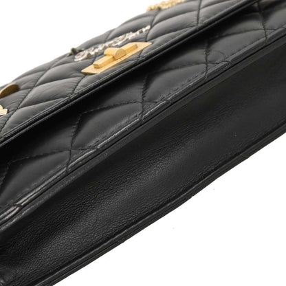 Chanel 2017-2018 Calfskin Mademoiselle Lock Icon WOC Wallet on Chain Shoulder Bag