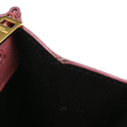 Saint Laurent Pink Cassandre Envelope WOC Wallet on Chain Shoulder Bag