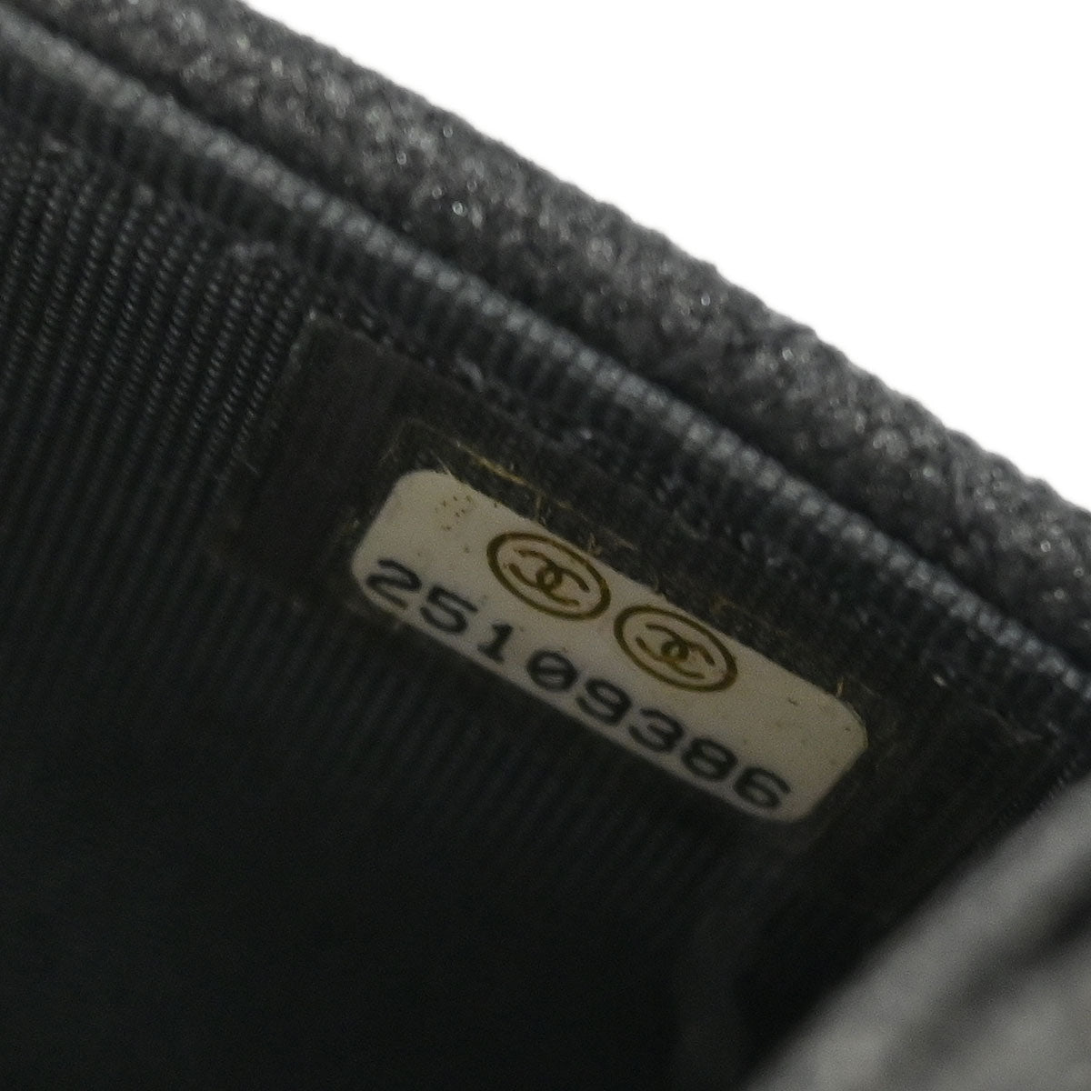 Chanel 2018 Gray Canvas Rhinestone Mademoiselle Lock Wallet on Chain WOC