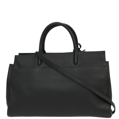 Saint Laurent Black Leather Cabas Rive Gouche 2way Shoulder Handbag