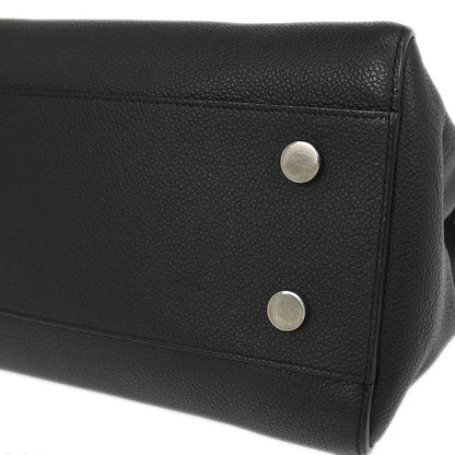 Saint Laurent Black Leather Cabas Rive Gouche 2way Shoulder Handbag
