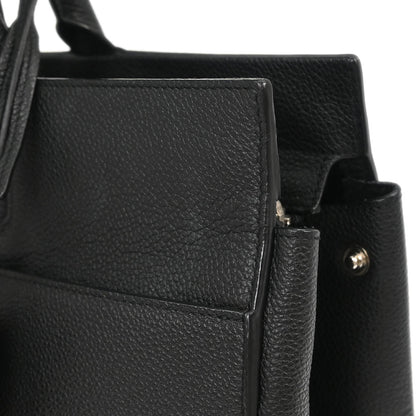 Saint Laurent Black Leather Cabas Rive Gouche 2way Shoulder Handbag