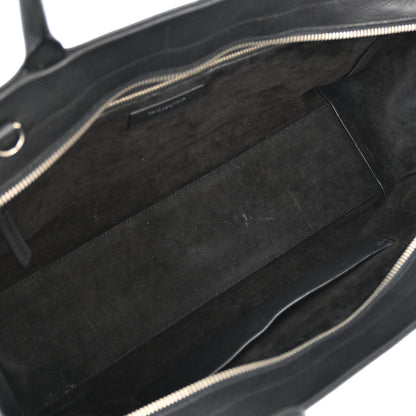 Saint Laurent Black Leather Cabas Rive Gouche 2way Shoulder Handbag